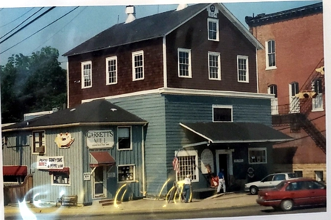 Garrett's Mill in the 1990s, when the ice cream shoppe and then the brewery arrived